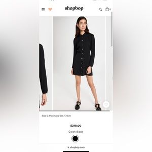 NWT- Reformation Hugh Mini Dress